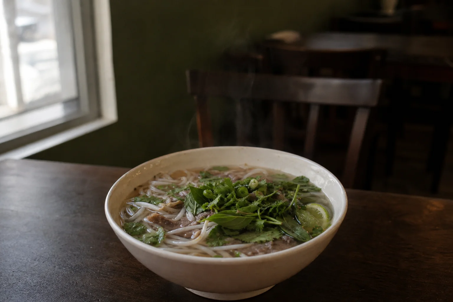 Steaming phở